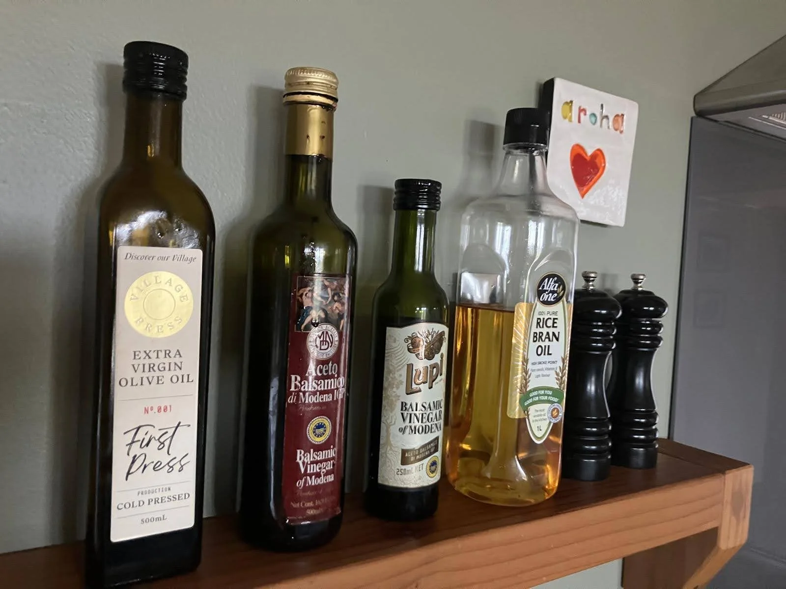Fantails Rest kitchen condiments