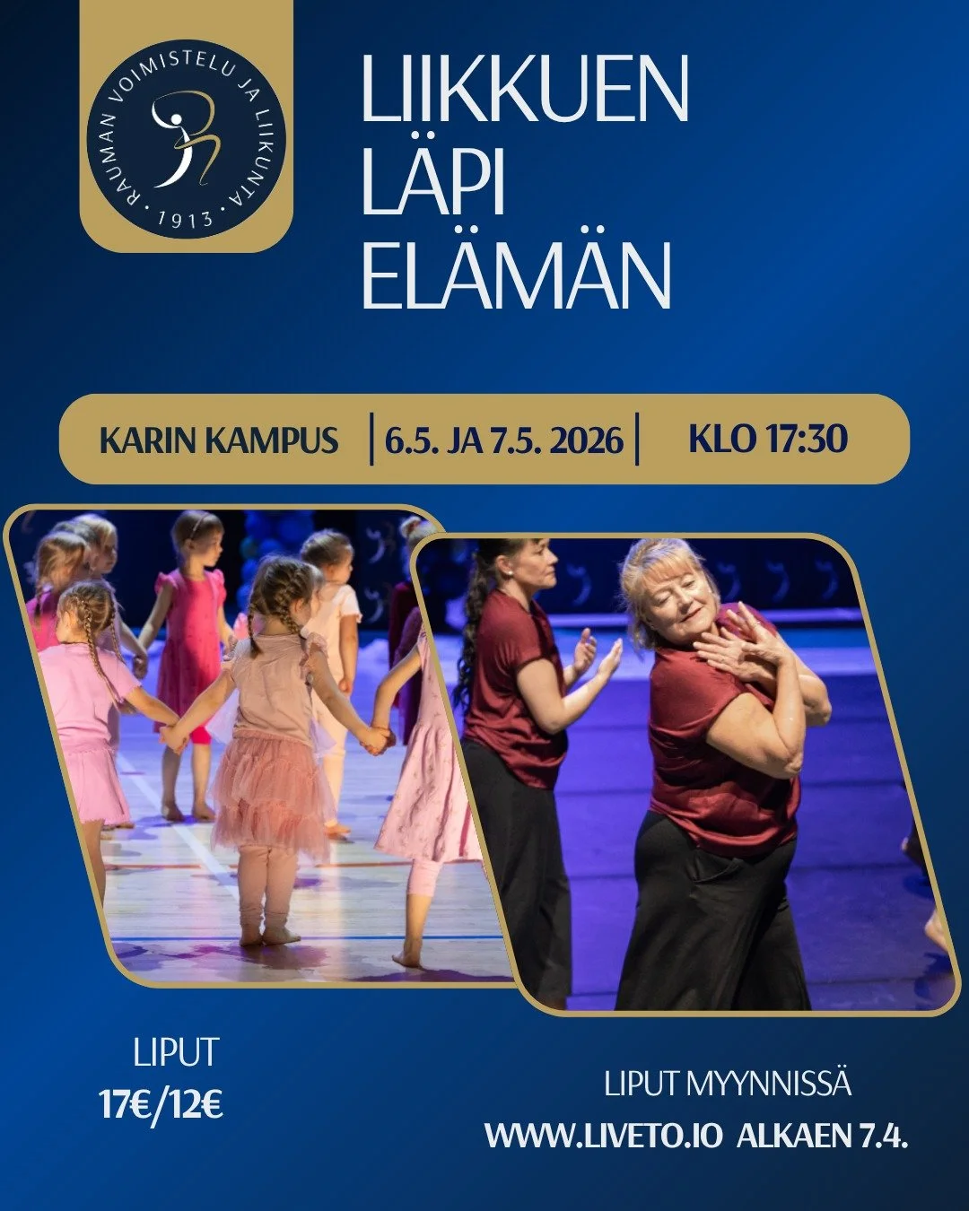 LIIKKUEN LÄPI ELÄMÄN KARIN KAMPUKSELLA 6. JA 7.5. 