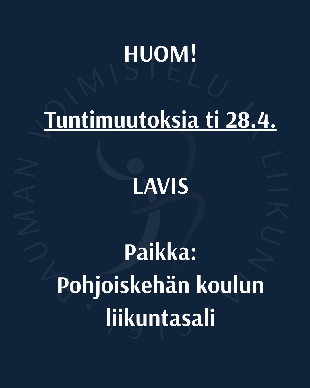 28.4. lavis pohjoiskehän koululla