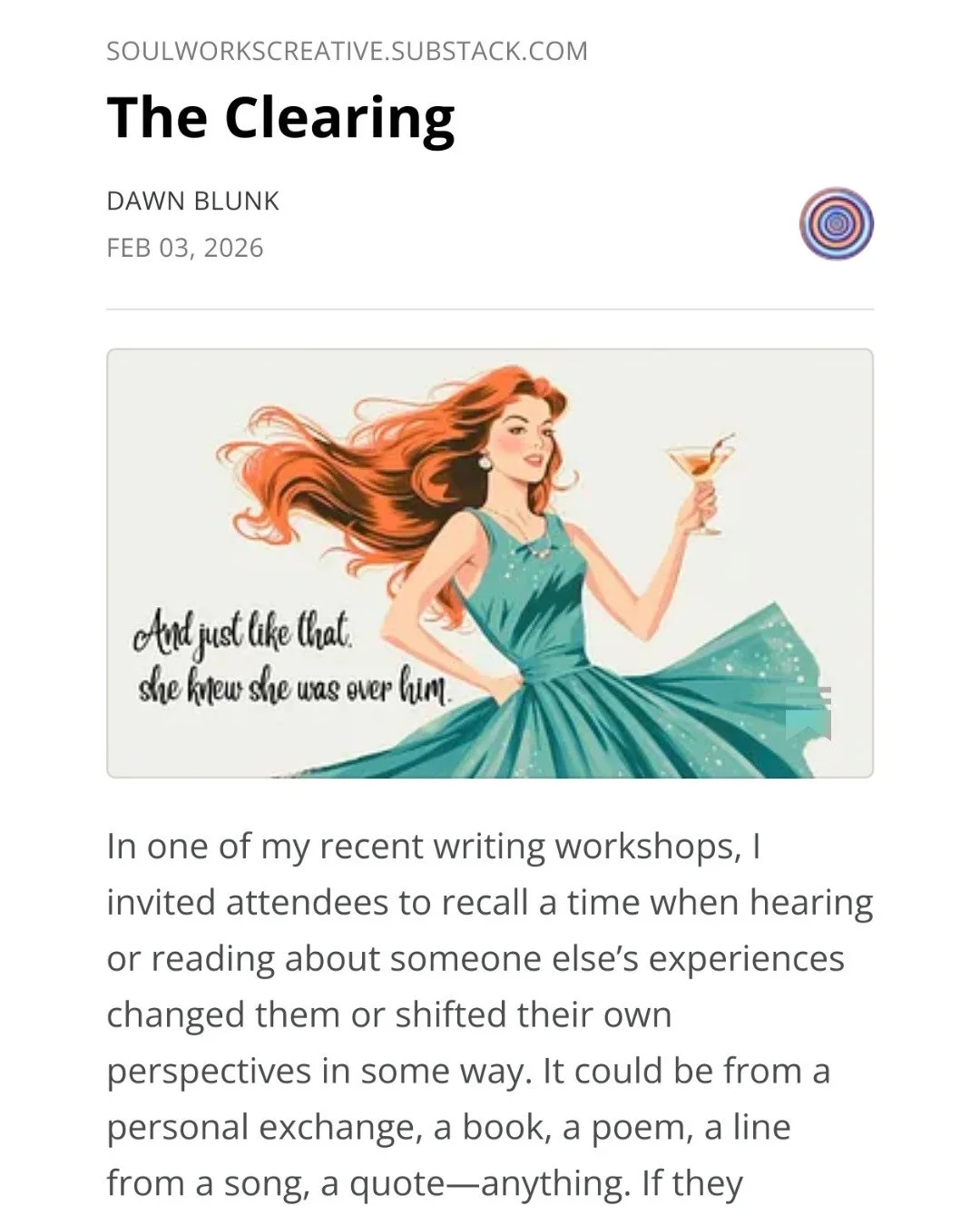 Getting things started over on Substack!! https://substack.com/@soulworkscreative/p-181852416 or link in bio.