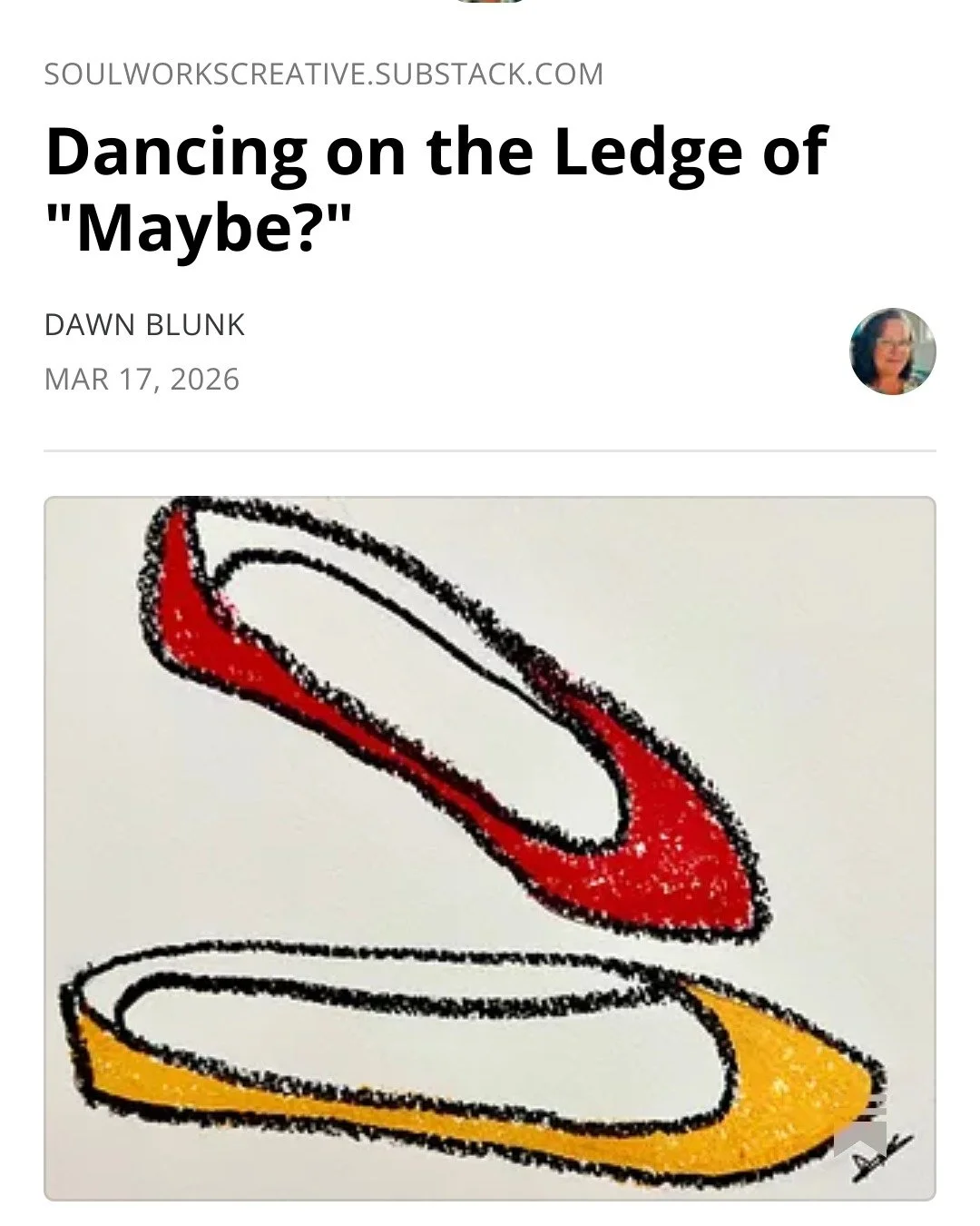 Latest Substack post--check it out! :-)