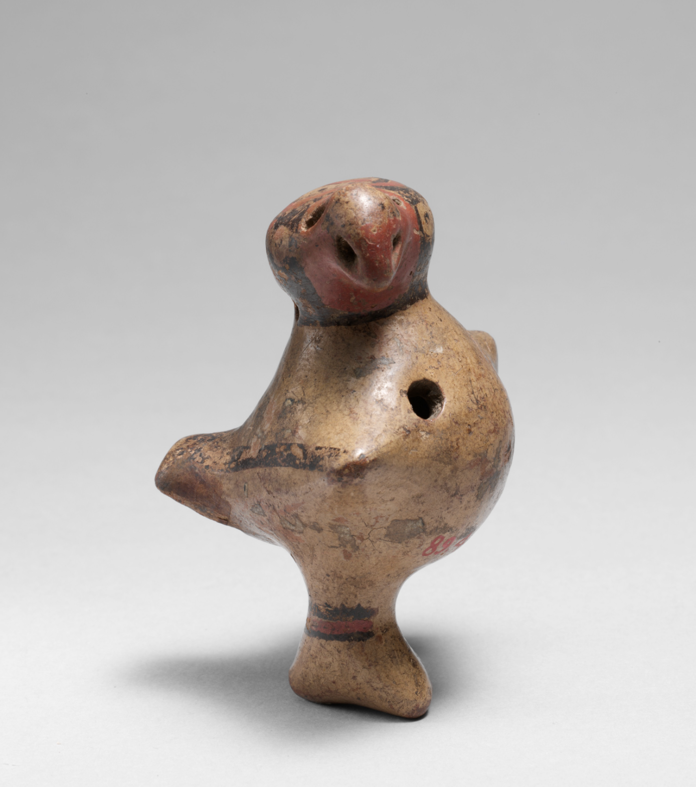 Costa Rican c. 800-1525 Pottery Rattle