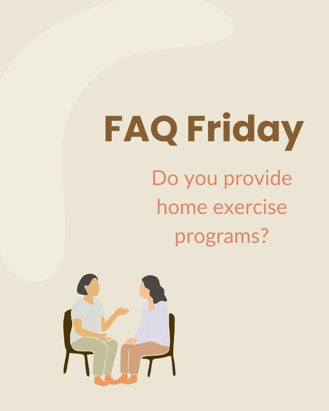 ✨ FAQ Fridays ✨ Do you provide home exercise programs?

Absolutely we do!  At Empower Her Physiotherapy, we understand that healing and progress continue beyond the clinic. That&rsquo;s why we offer customised home exercise programs tailored specific