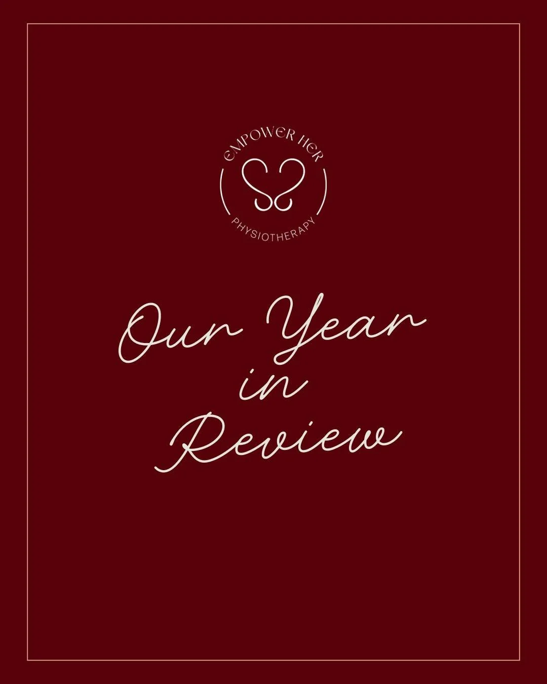 2025 has been a year of growth, movement, and empowerment! 💫 From relocating to Minto, welcoming Renee &amp; Christina, introducing our Strengthen Her classes, and booking over 3,000 appointments - we couldn&rsquo;t have done it without YOU! Thank y