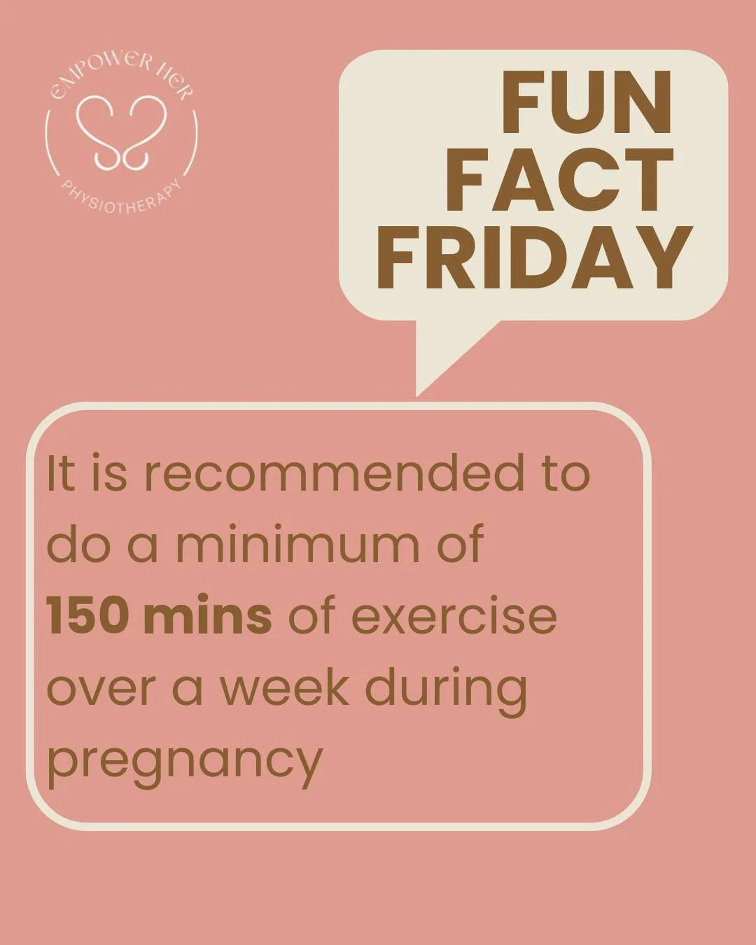 ✨ Fun Fact Friday ✨
Did you know the RANZCOG guidelines recommend at least 150 minutes of moderate exercise each week during pregnancy? 💪🤰

Staying active can help boost energy, support pelvic health, reduce aches, and prepare your body for birth. 
