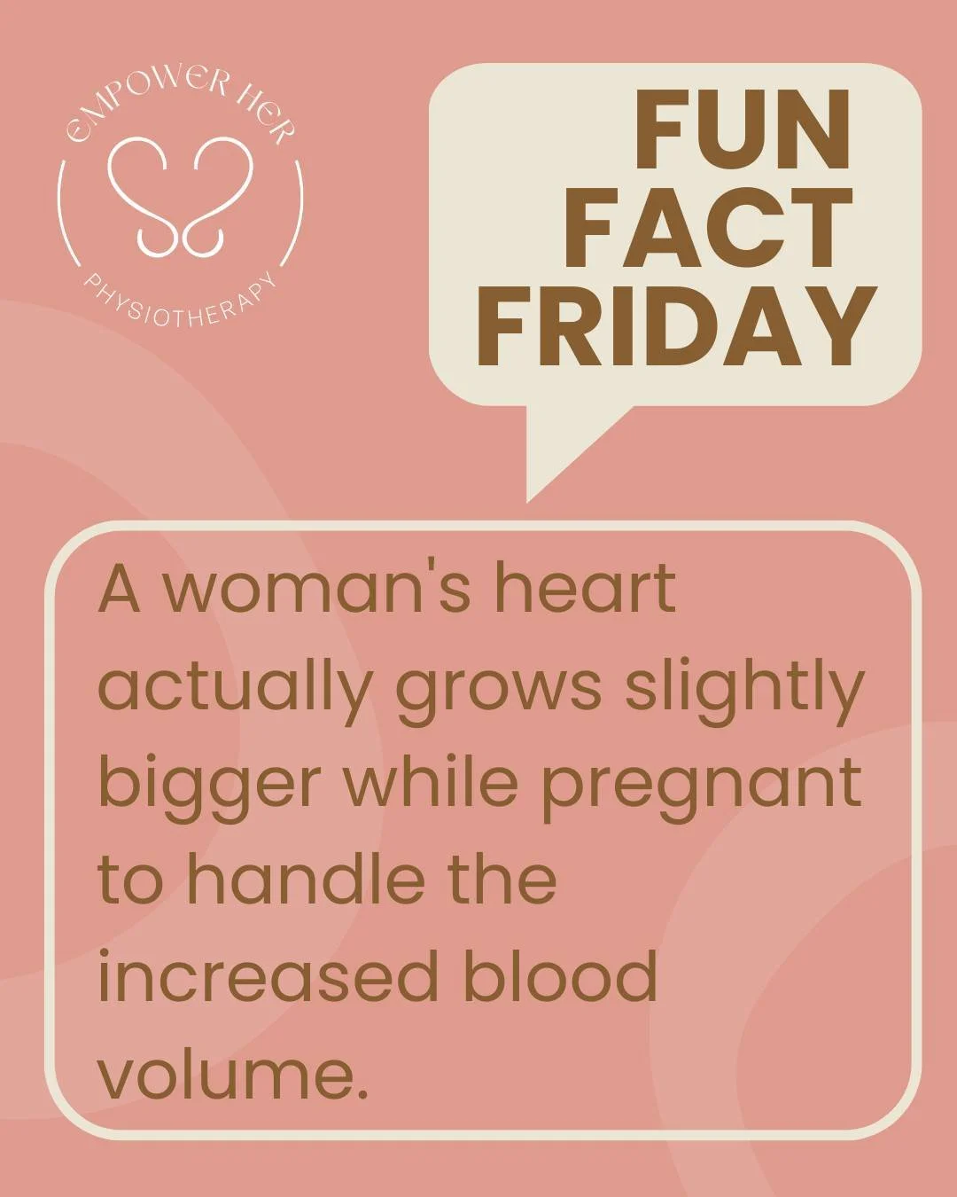 ❤️✨ Fun Fact Friday!
During pregnancy, a woman&rsquo;s heart actually grows slightly bigger to pump the extra blood needed to support both mum and baby.
The body is pretty incredible, right? 💪🤰
#FunFactFriday #PregnancyFacts #Women&rsquo;sHealth #A