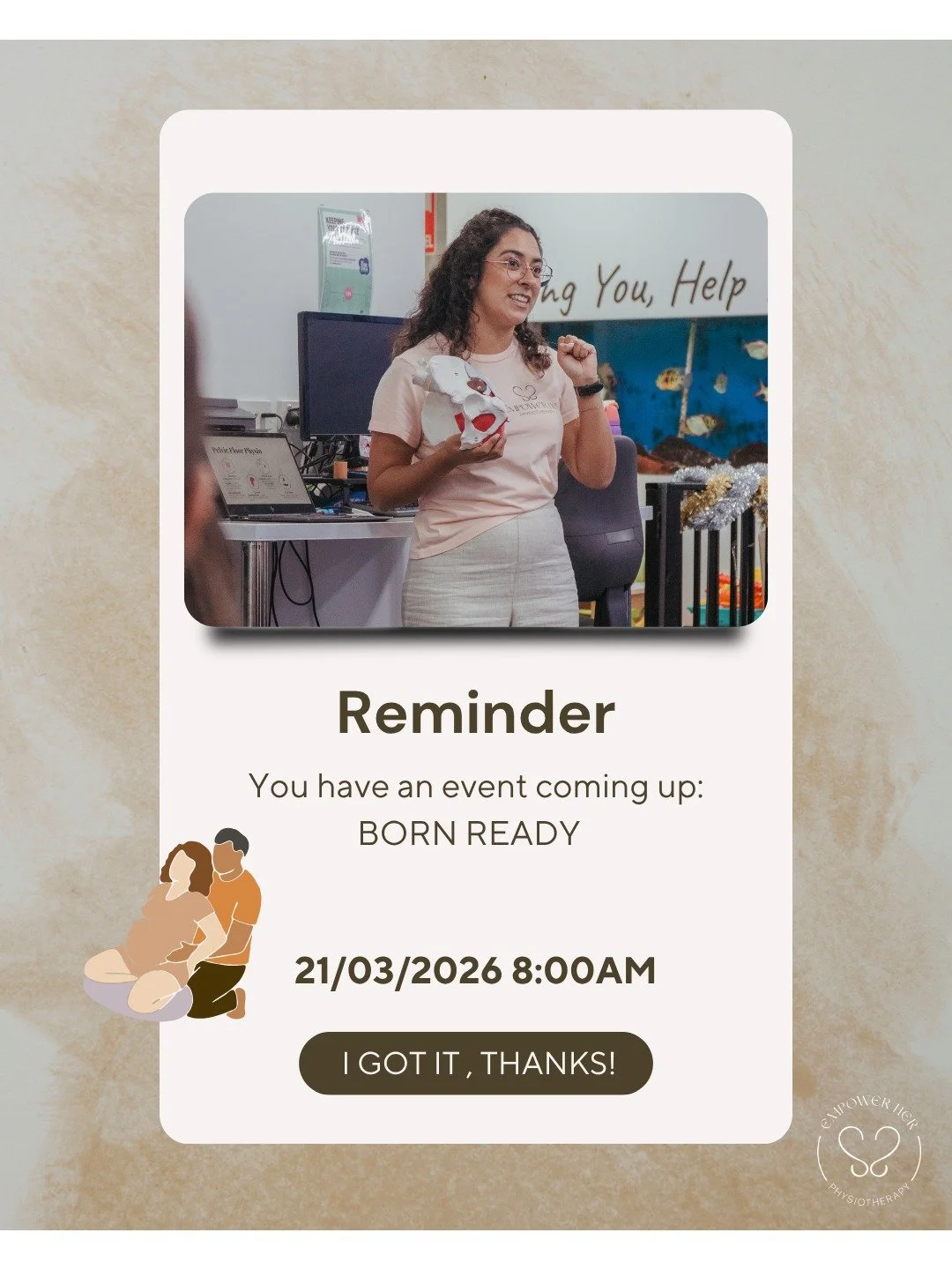 ✨ BORN READY is happening this weekend! ✨
If you&rsquo;re expecting and want to feel confident, informed, and empowered for birth&hellip; this one&rsquo;s for you. 🤍
It&rsquo;s not too late to book your spot, we still have a few places available!
Jo