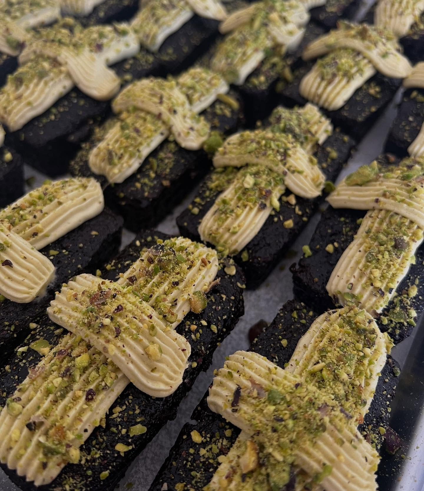 Never forget you can order online for all your sugary needs! www.kneadly.com.au 😘 (featured - choc pistachio cake bars)