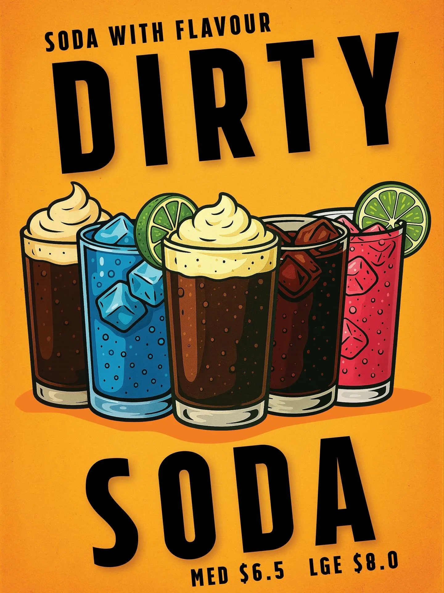 Update to the soda menu this week, I&rsquo;ve been packing on the pounds trying these so you can get the best dirty soda around 😘 #dirtysoda #sunshinecoast #eumundimarkets #markets #soda #bakedgoods #cookies #yum