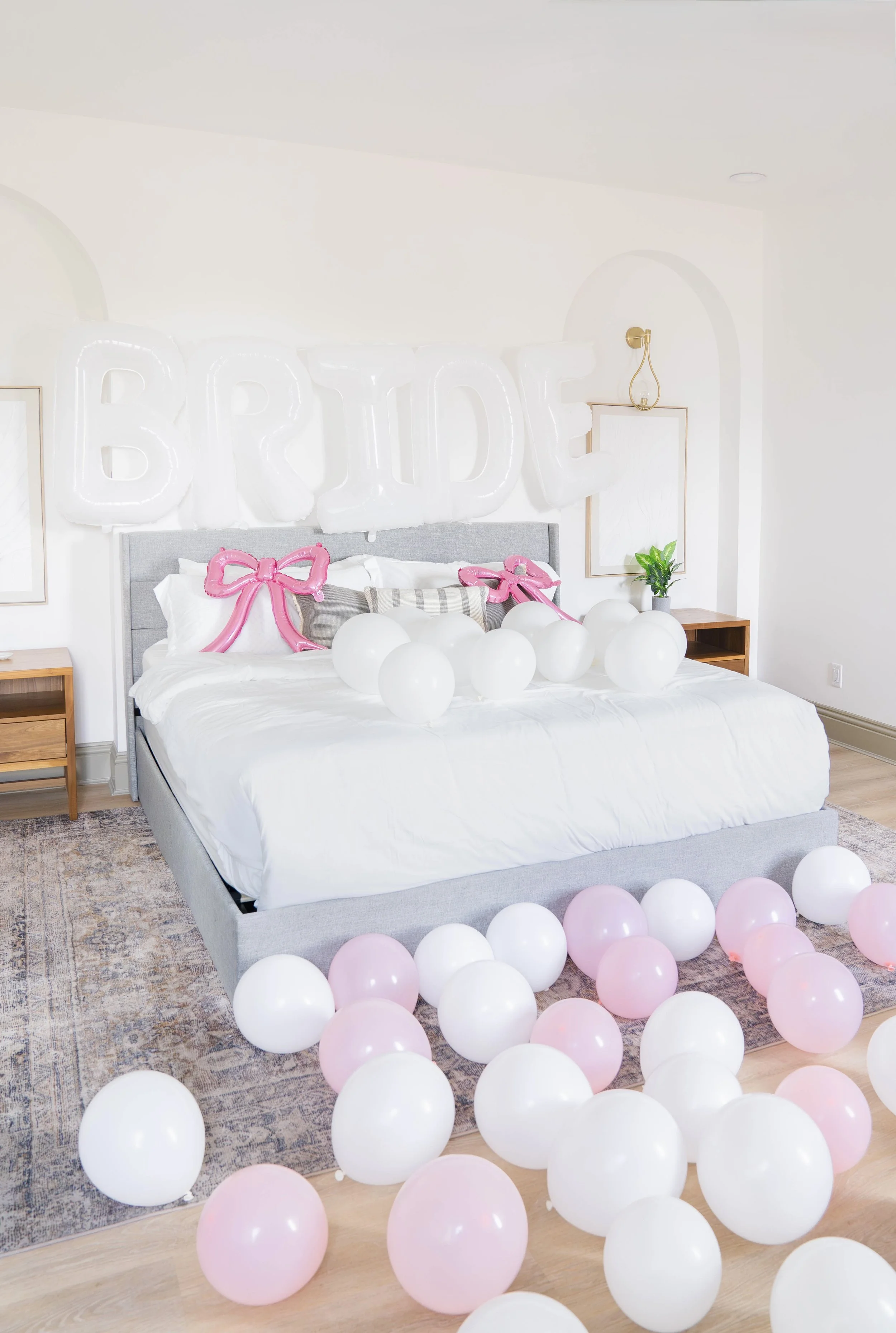 bride room decor + setup | bachelorette planner tampa