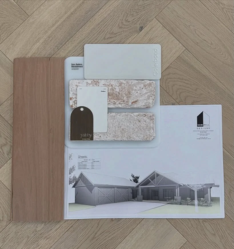 Modern Farmhouse in Lethbridge 🤎

Exterior concept: A blend of white weatherboards, limewashed brick and warm timber accents - effortlessly timeless surrounded by a beautiful landscape. 

✏️ @sawmill_designs