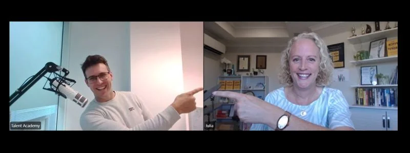 THPS client Julia Ewert mid THPS Coaching Plan session with Tom Hendrick on Zoom