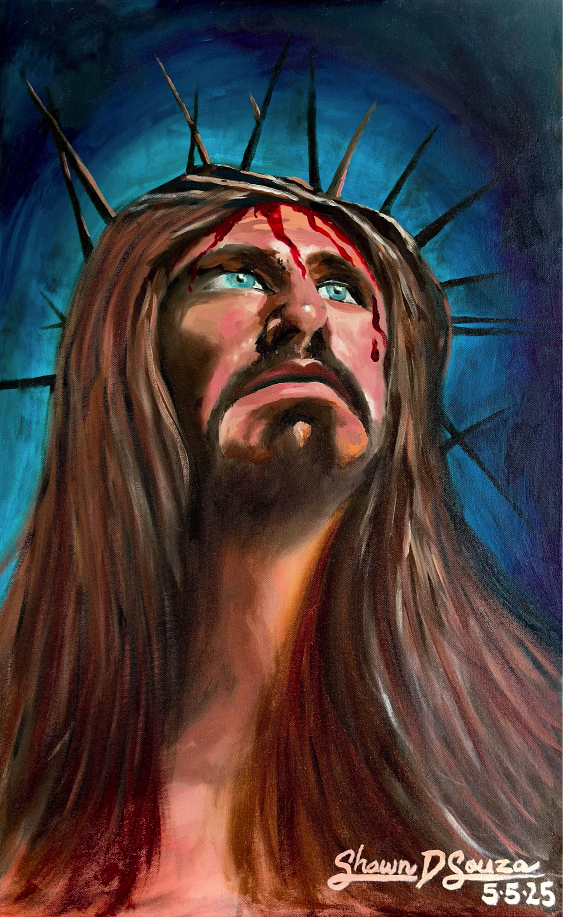 The Passion - Oil on Canvas - 500x809mm