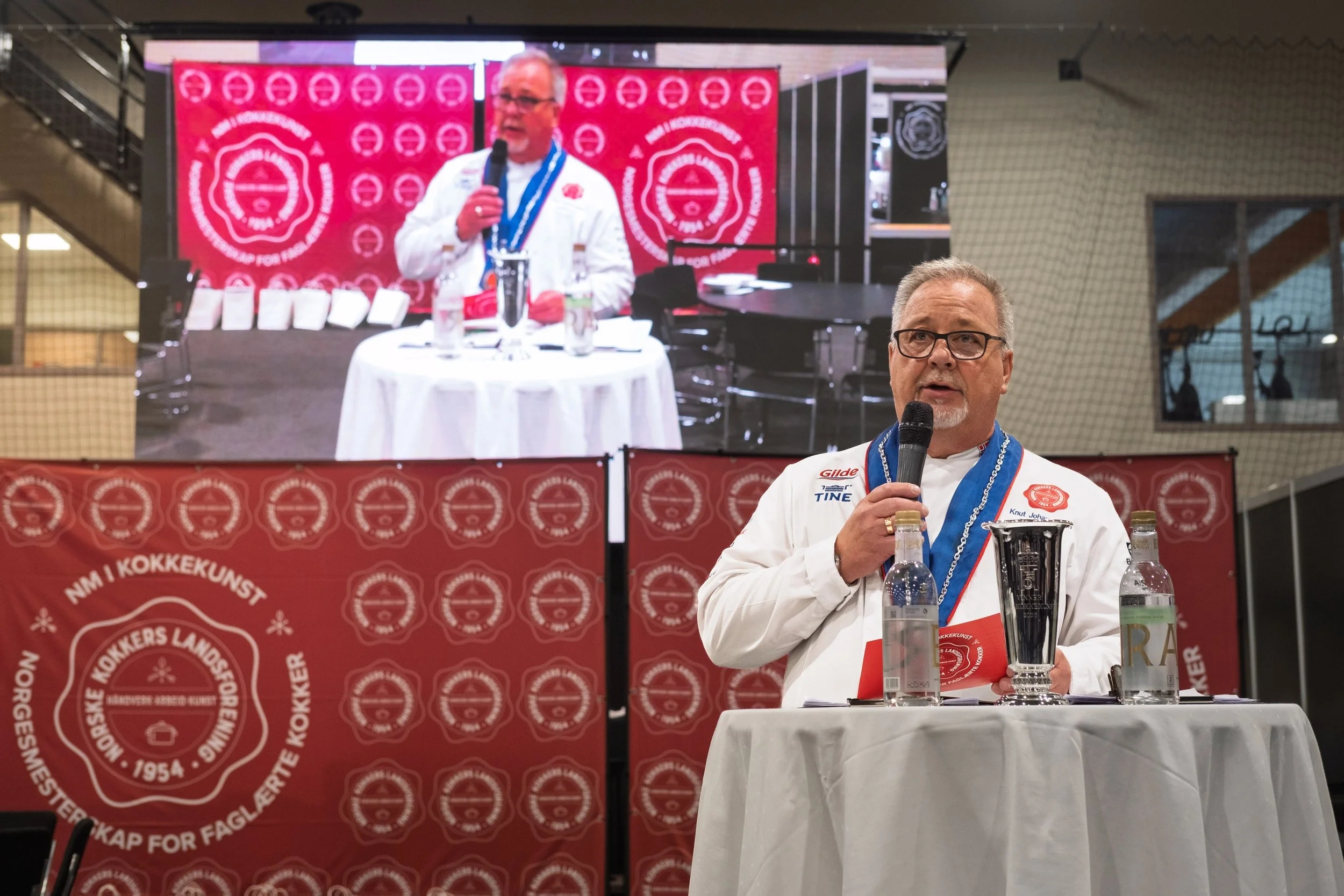 NKLs visepresident Knut Roger Johannessen ønsker velkommen til NM i kokkekunst og NM i servitørfaget 2026.