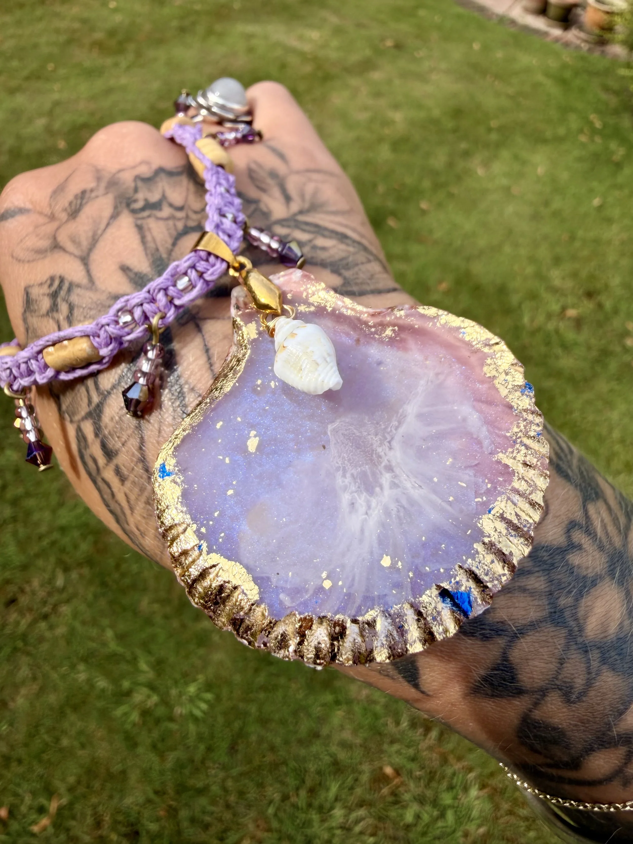 Lilac Shimmer Mermaid Choker
