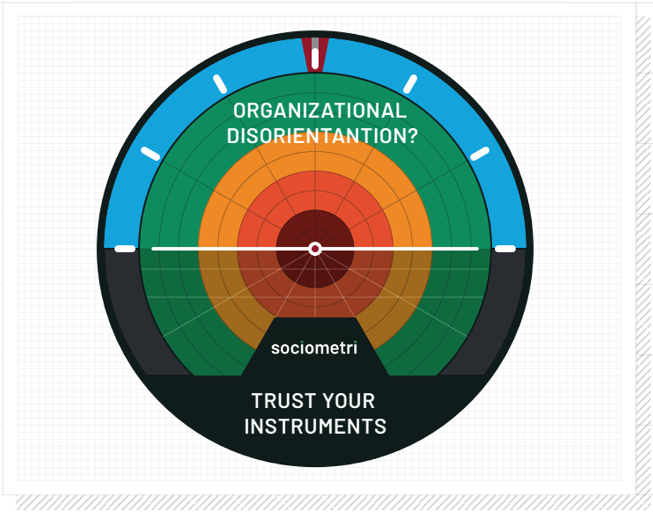 Sociometri's graphic of Organizational Disorientation