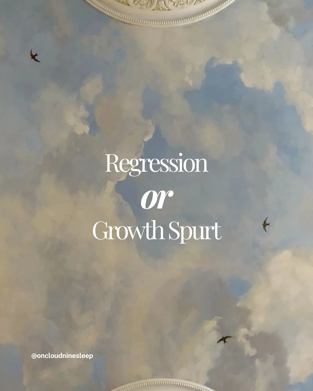 Your baby&rsquo;s sleep suddenly all over the place? 😩
It might be a regression&hellip; or just a growth spurt!
Knowing the difference can help you respond calmly (and save your sanity). 
Swipe to learn the signs of each and when it&rsquo;s time to 