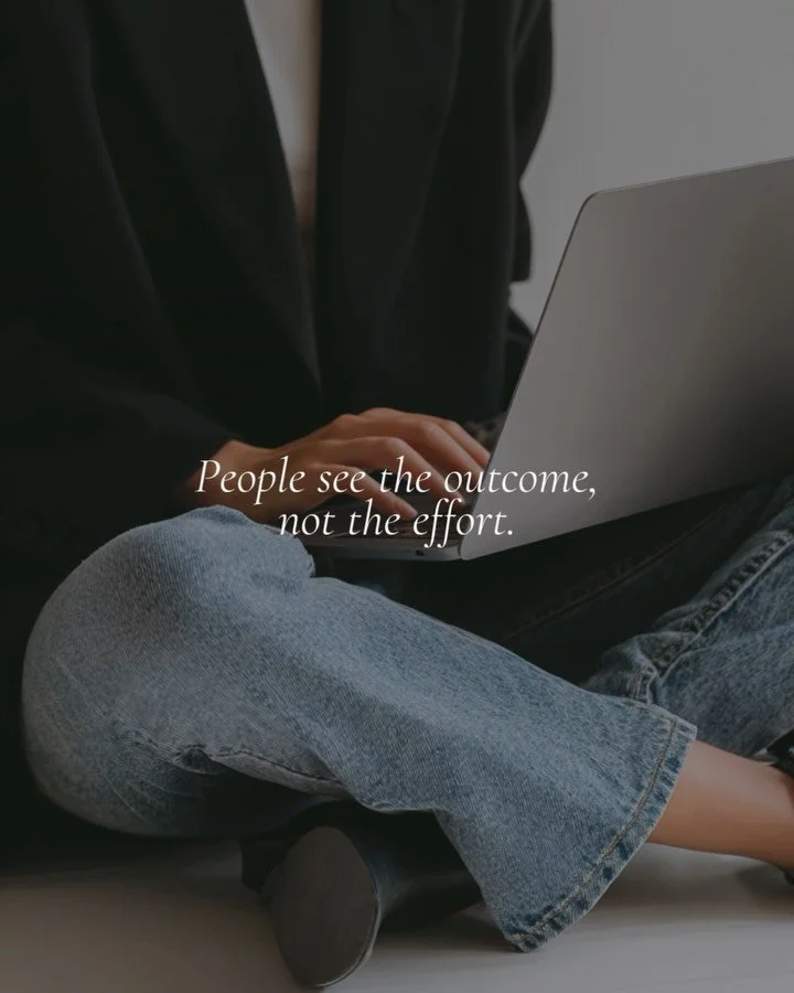 People see the polished website or consistent social feed, but not the work it took to get there.
Real success online comes from the small steps, the discipline and the consistency behind the scenes.

Are you finding it hard to stay consistent?
This 