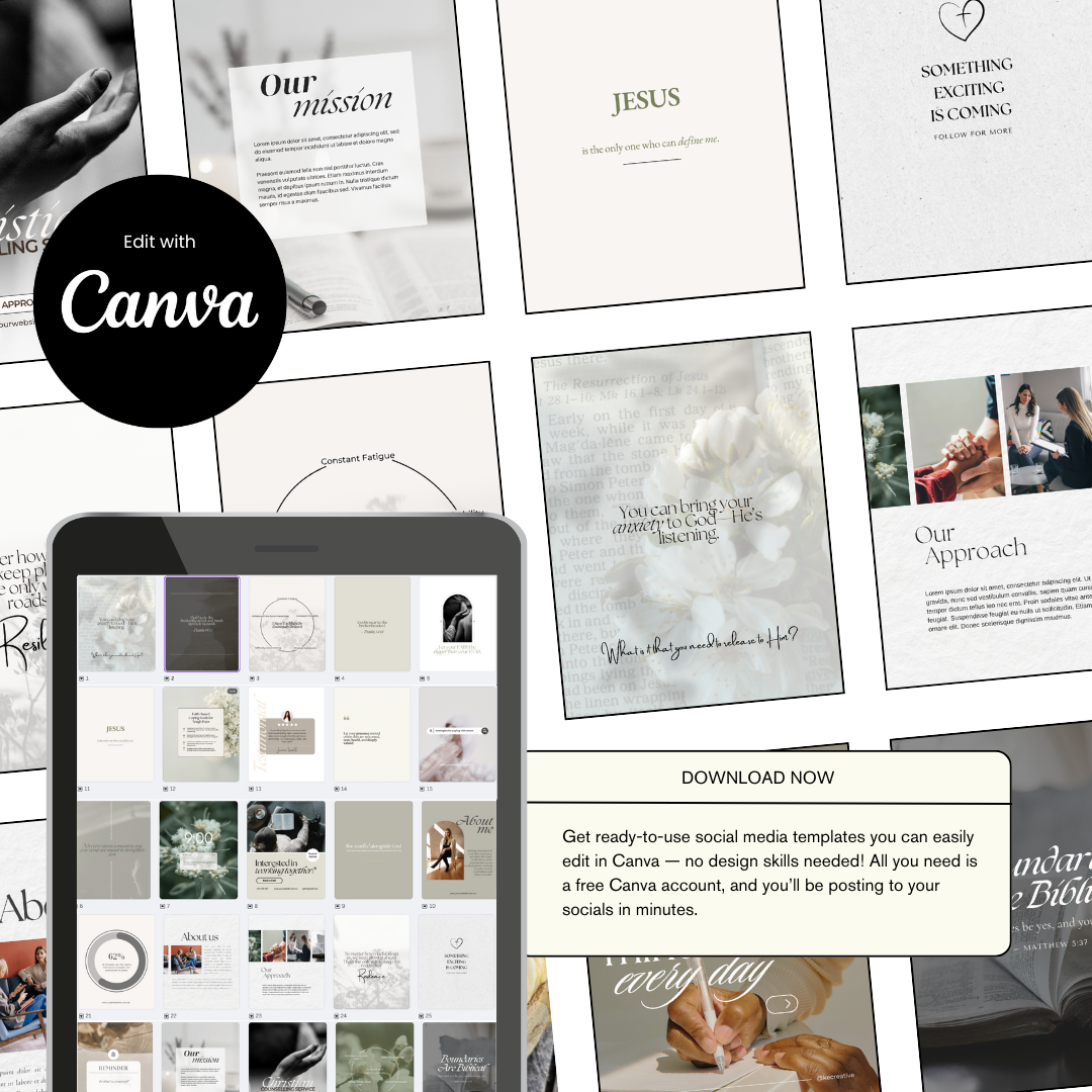 25 Christian Counseling Social Media Templates