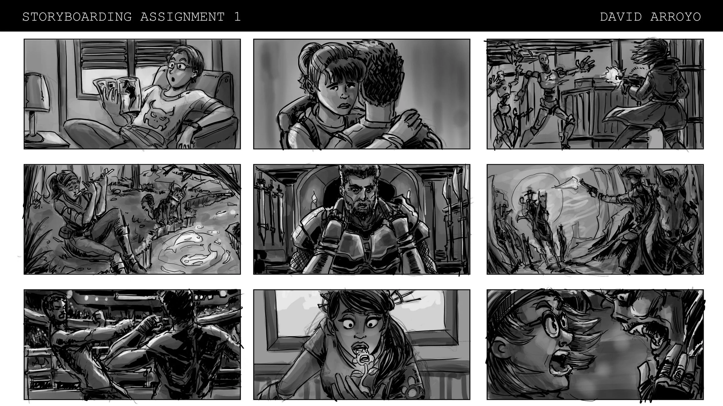 Storyboard example by David Arroyo