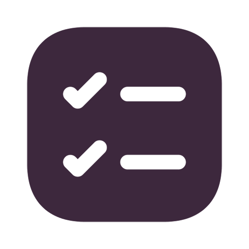 Icon of a checklist with two checked items.