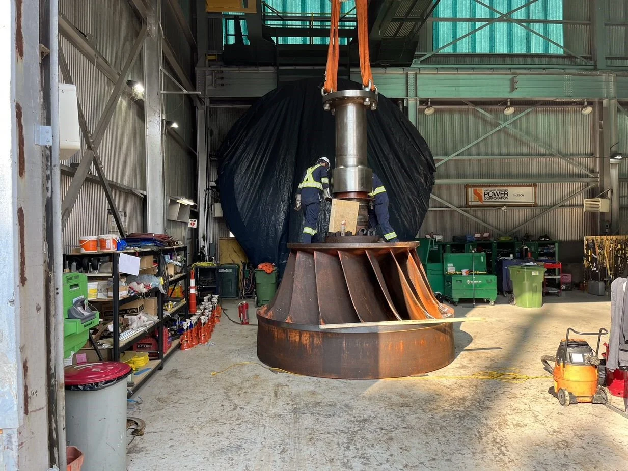 The first stages of the overhaul involve disassembly of older equipment and inspection and cleaning of internal components to ensure those not being replaced are in good working order 
