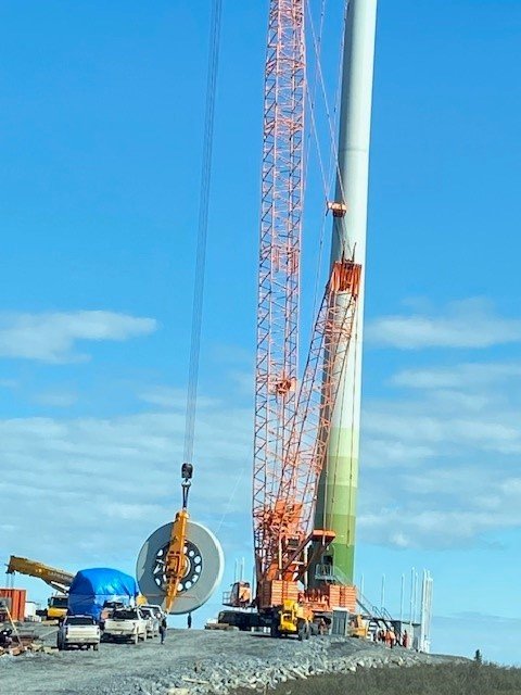 The tower is now ready for turbine blade installation