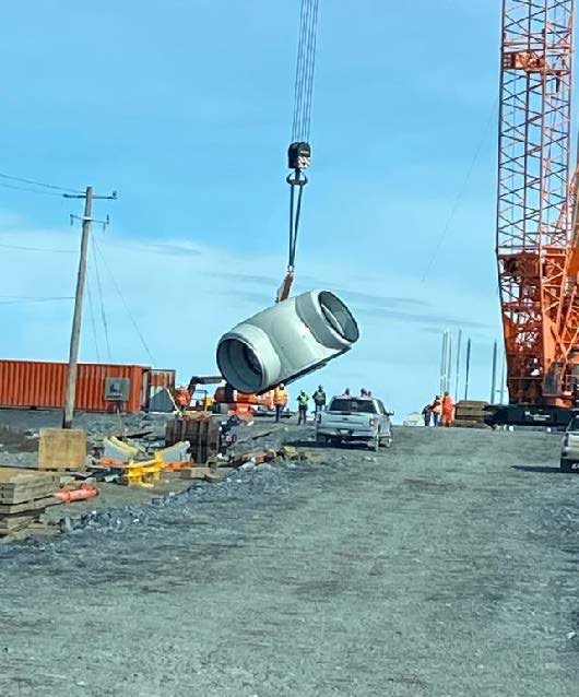 The hub is the piece of equipment in which the turbine blades are installed
