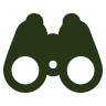 Green binoculars icon