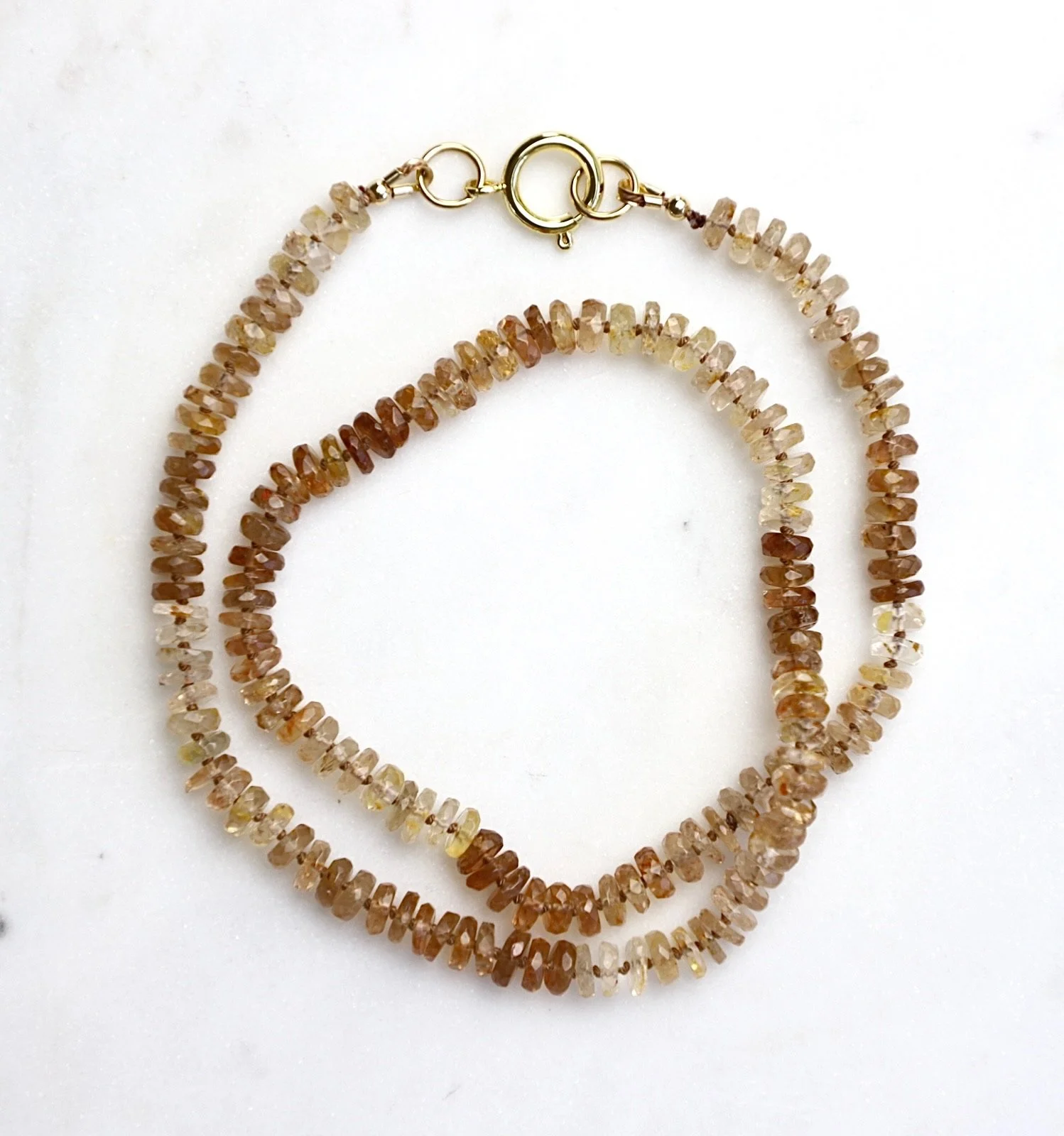 Topaz Knotted Sadie Necklace