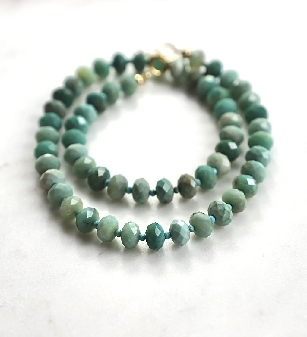 Chrysoprase and Turquoise Tempo Necklace