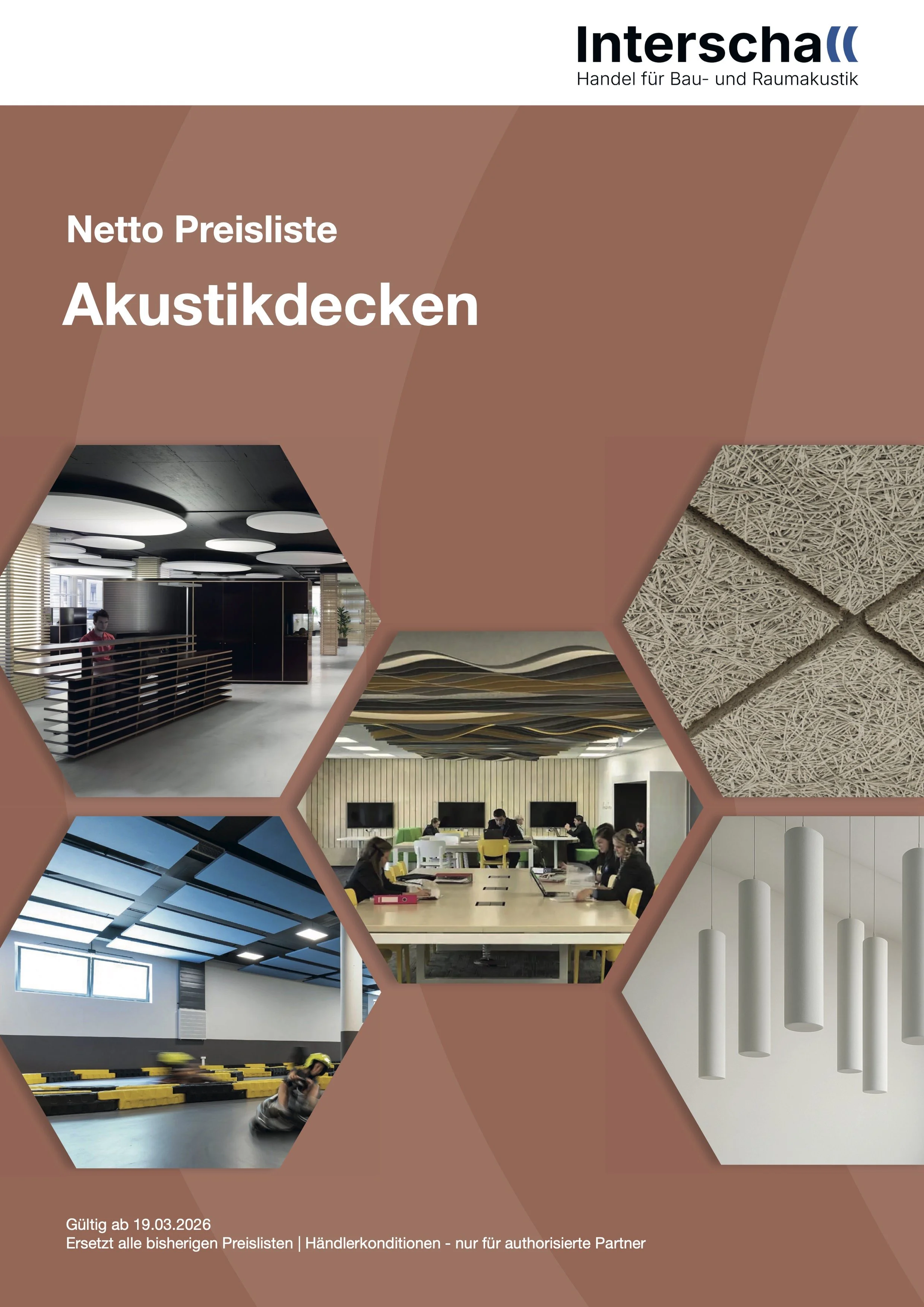 Netto-Preisliste Akustikdecken von Interschall