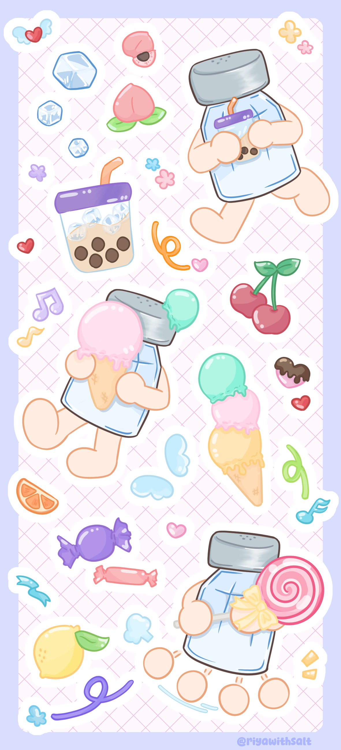 RiyaWithSalt_SweetsShimmy_10x22cm_KissCut_Matte_Qty20_STICKER.png