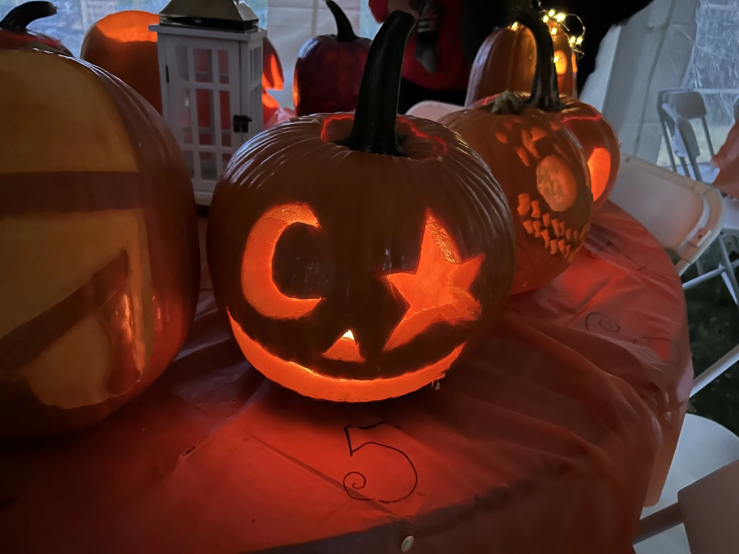 Carved pumpkins halloween