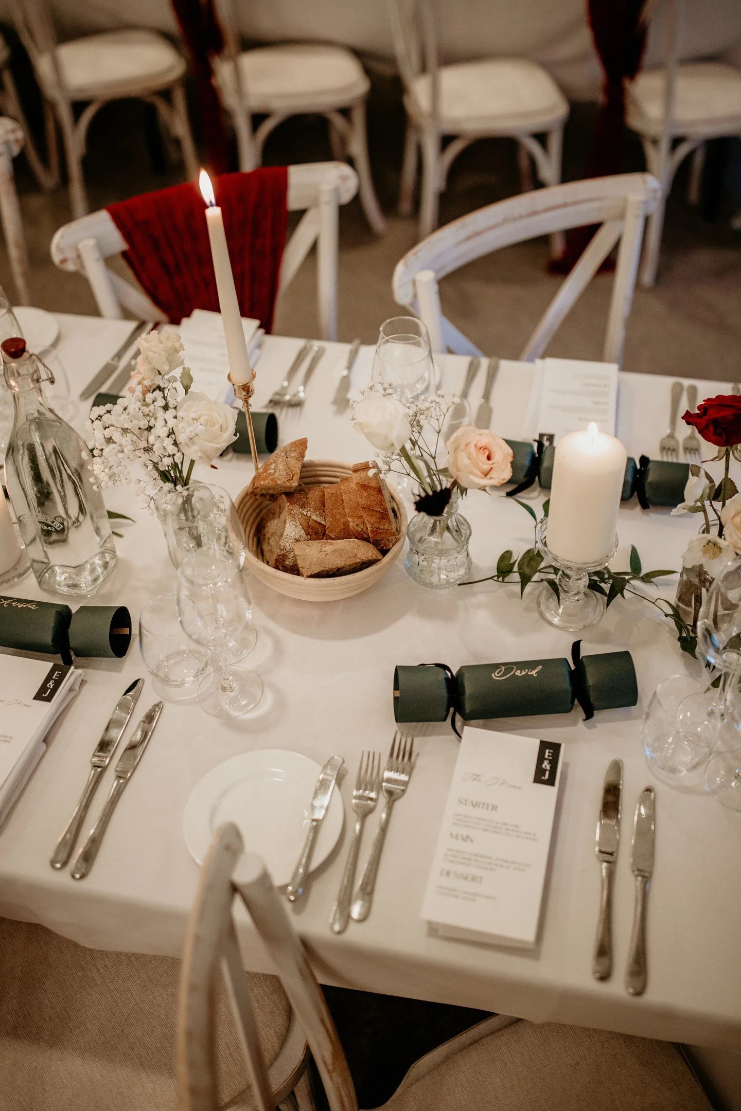 Can you tell I'm feeling... festive?! 🫣🎄

Christmas crackers at a wedding are an absolute YES for me! Ella &amp; James gave me full creative freedom when it came to creating their winter wedding stationery, which meant we could lean into their love