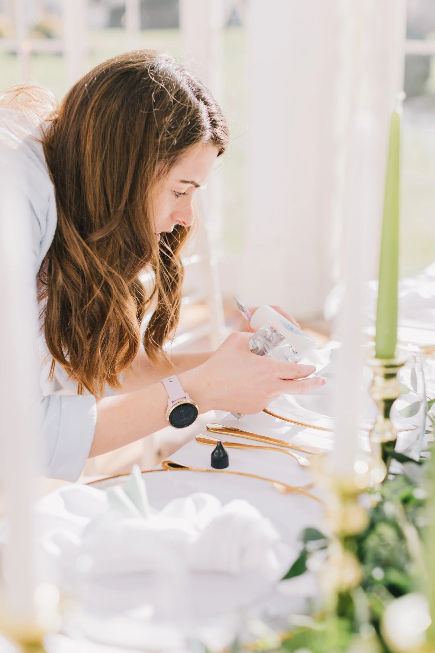 This is me in my happy place &ndash; head down, surrounded by paper, ribbons and making sure every little detail is just right! 🥰

I genuinely love what I do. I&rsquo;m fully immersed in every wedding I work on, from the very first 'Save the Date' t