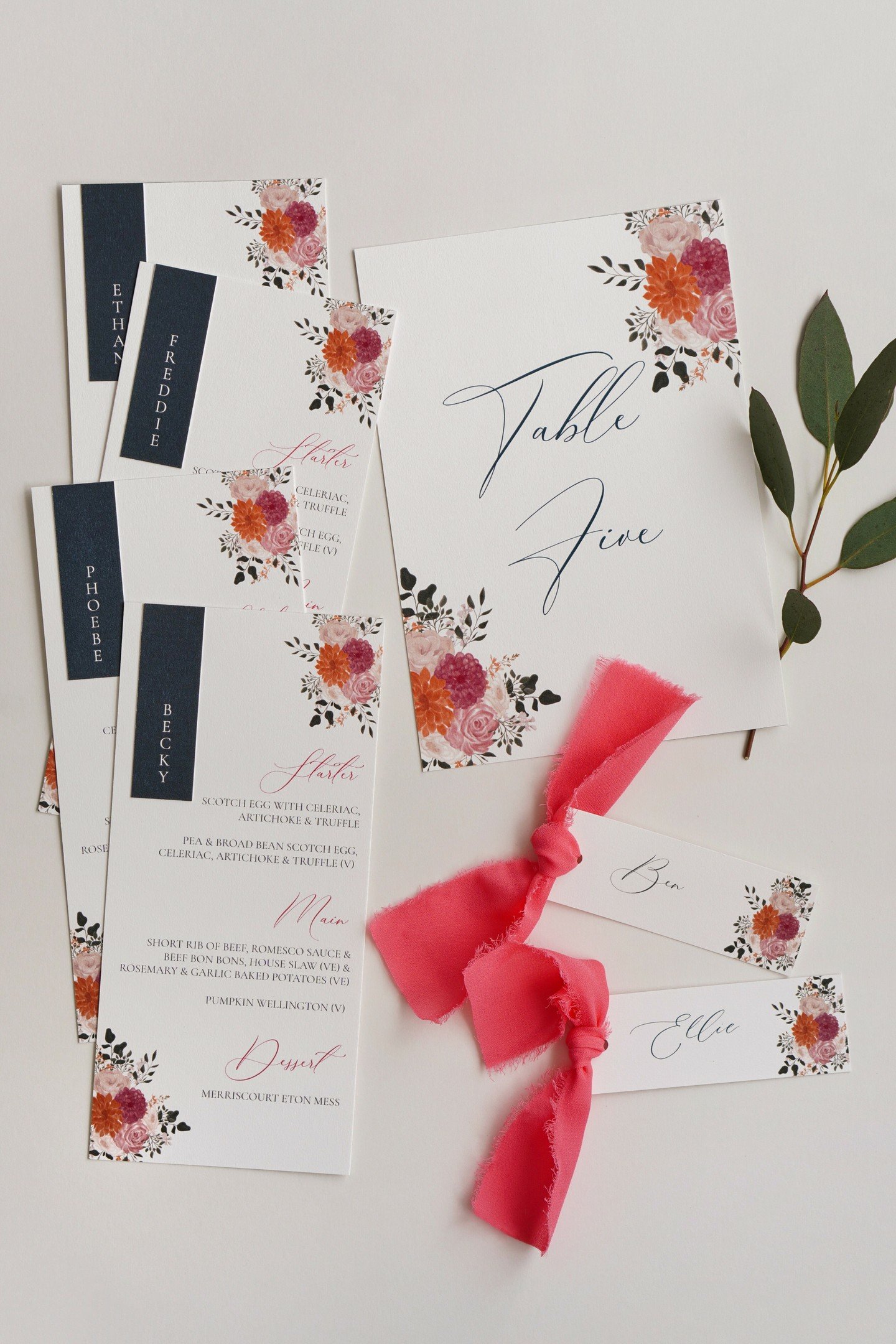 The sun is finally showing up, and honestly? So is the stationery 🌸☀️

There is something about warm weather that makes florals feel even more alive &mdash; and this suite is giving everything right now. Dusty blush roses, terracotta dahlias, deep b