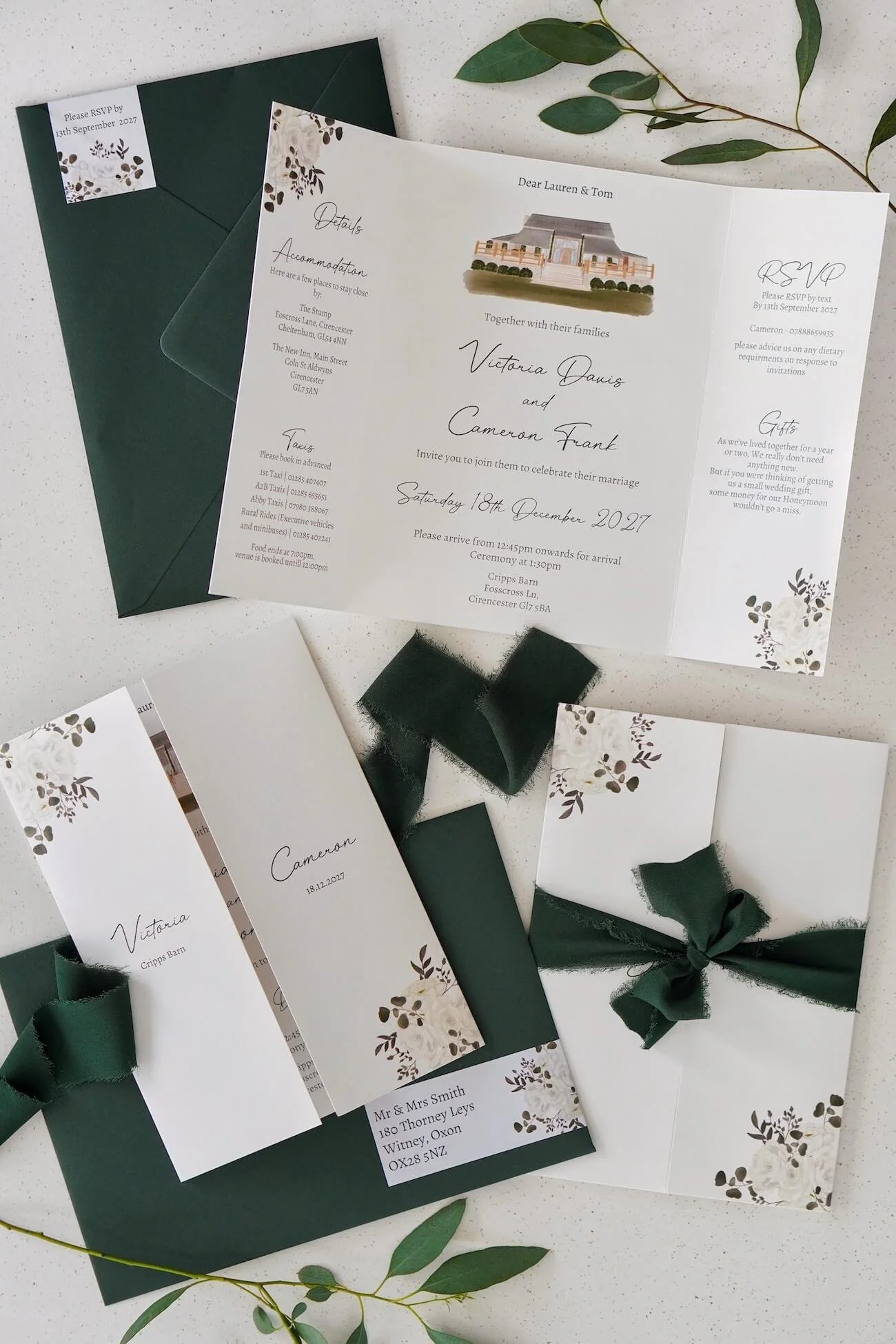 Elegant Wedding Stationery Inspired by&nbsp;Cripps Barn