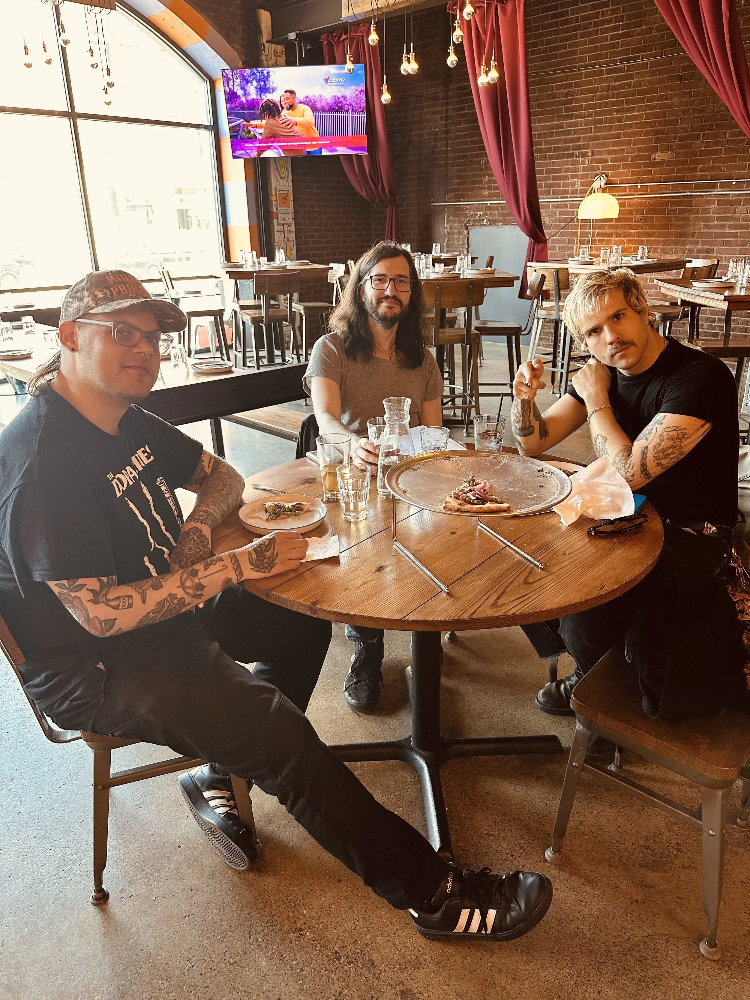 party enjoying italian plates before union transfer show
