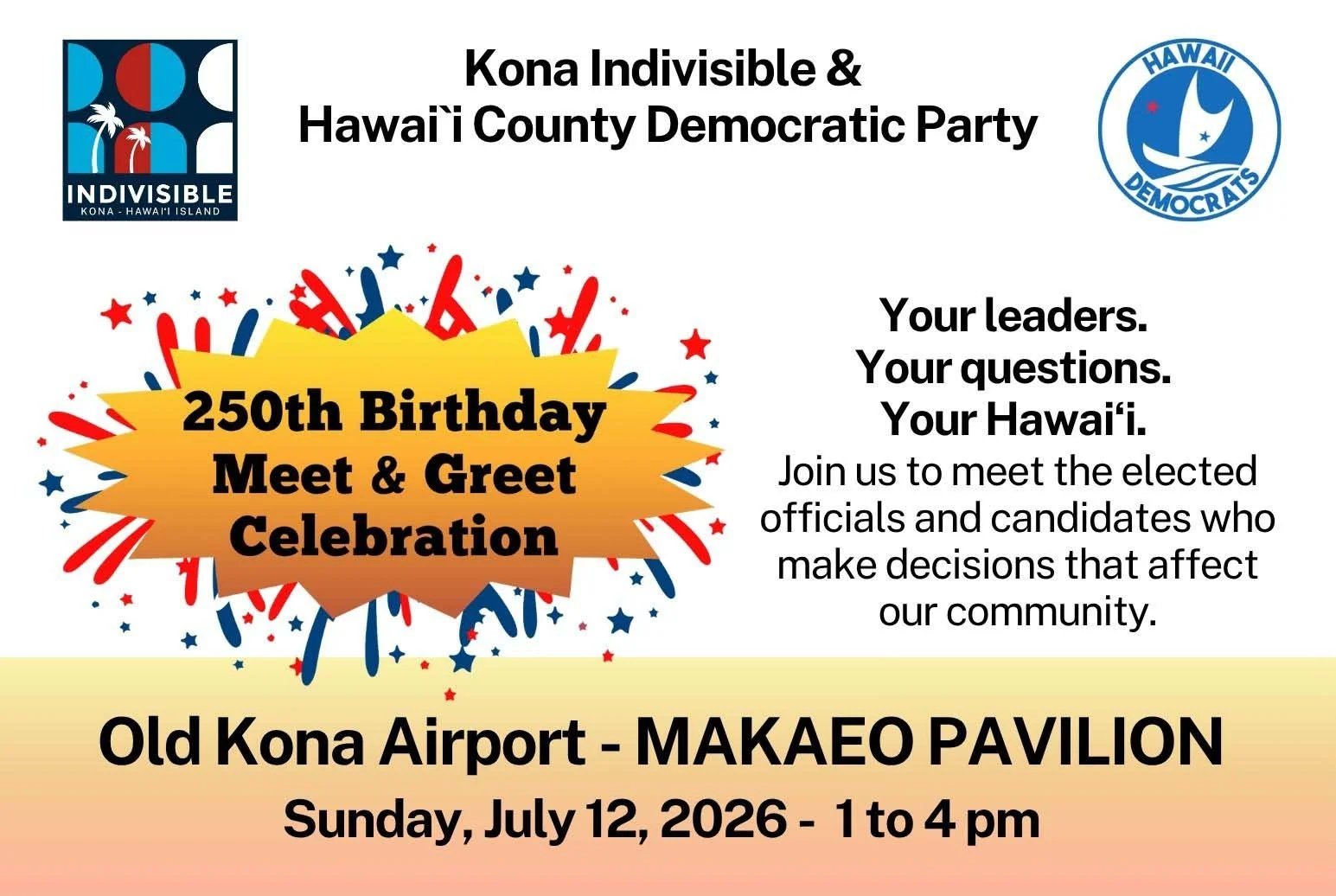 250th Birthday Meet &amp; Greet Celebration