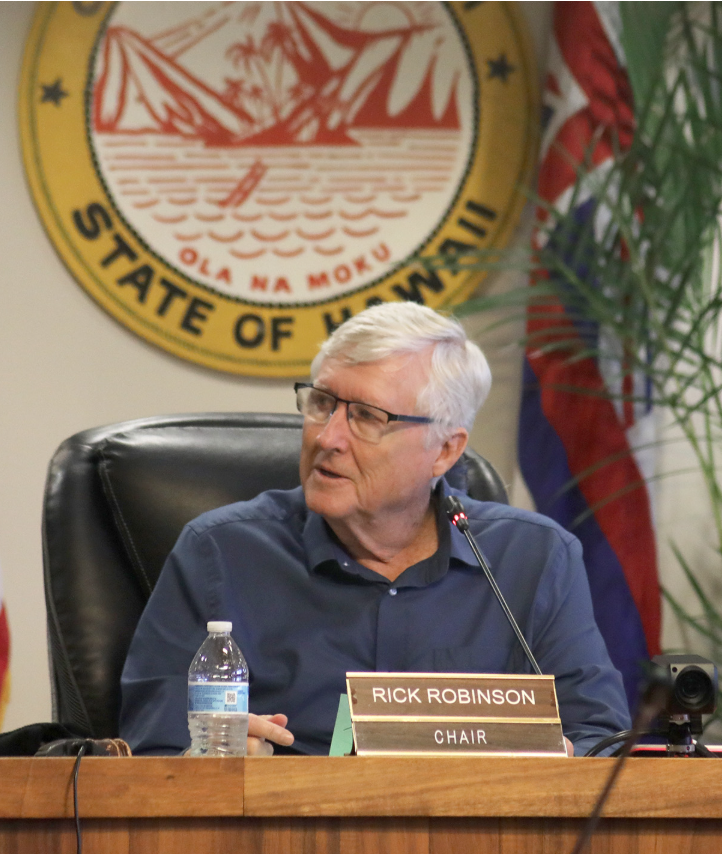 Hawai’i County Police Commissioner Rick Robinson