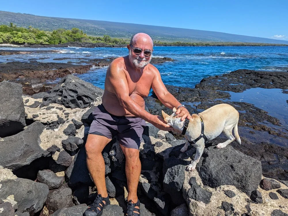 Sam, member of the Kona Indivisible committee.