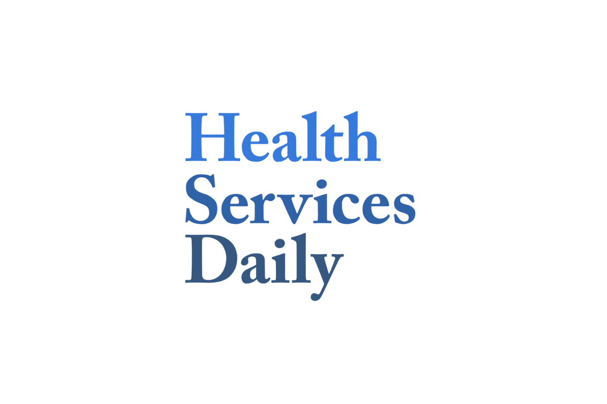 Health Services Daily logo on a white background.