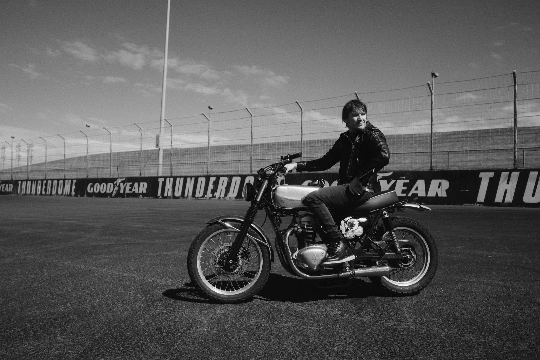Thunderdome site inspection for Scramble On. 📷 @jasonlphotos #scrambleon #vivamoto #classicmotorcycle #scrambler #vintagemotorcycle