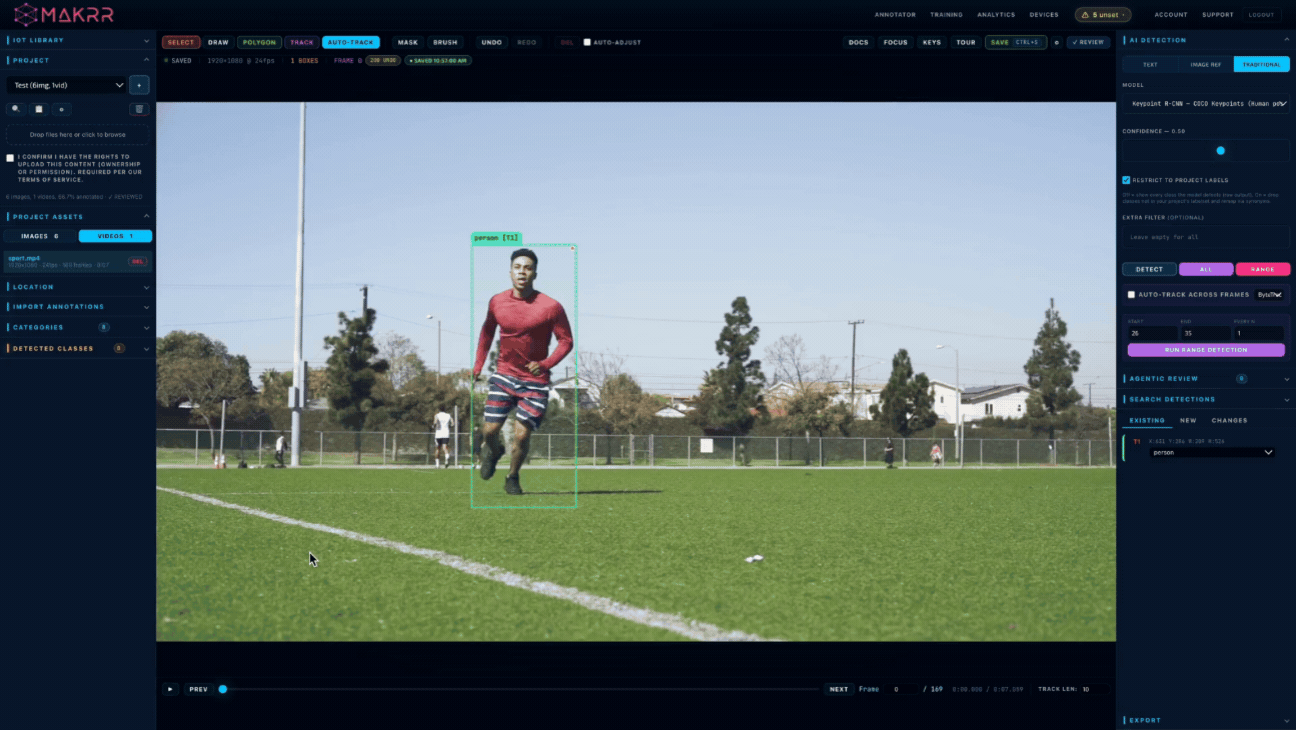Tracking human movement, joint by joint