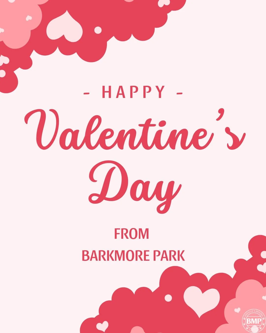 Happy Valentines from BarkMore Park❤️

We wish all of you the best V-day, and thank you for bringing us your lovely pups! 

Speaking of lovely here are some of our best buddy&rsquo;s at BMP! #doggydaycare #barkmorepark #valentinesday