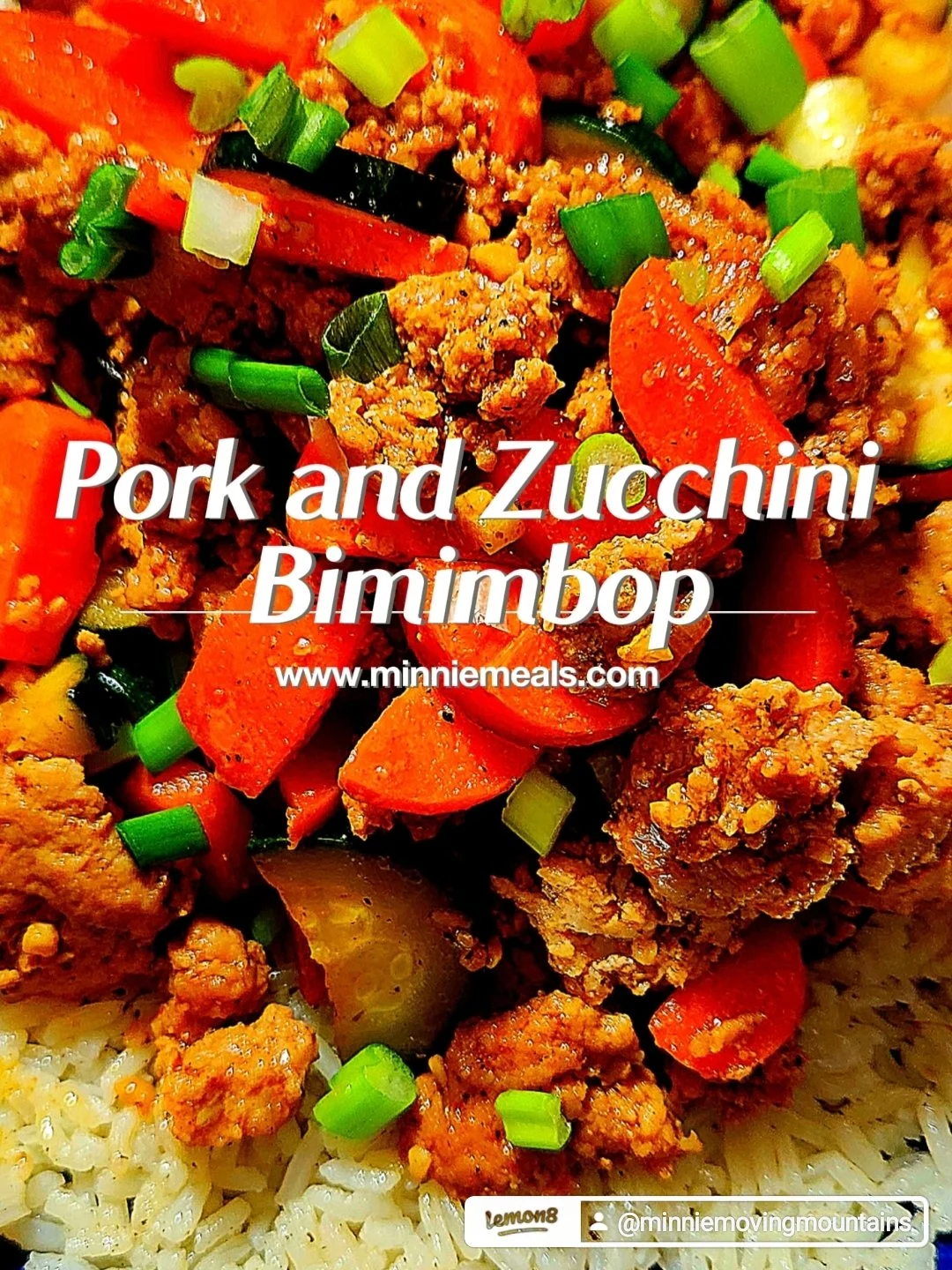 Pork And Zucchini Bibimbap 