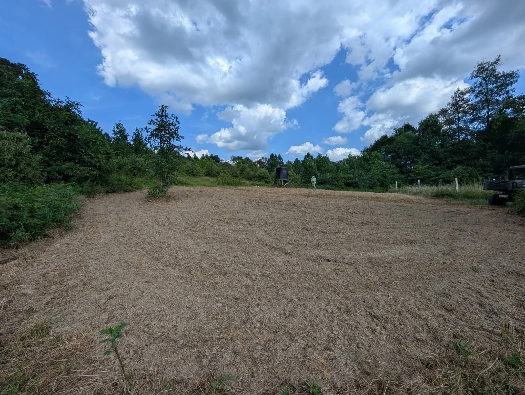 Prepped seedbed for foodplot