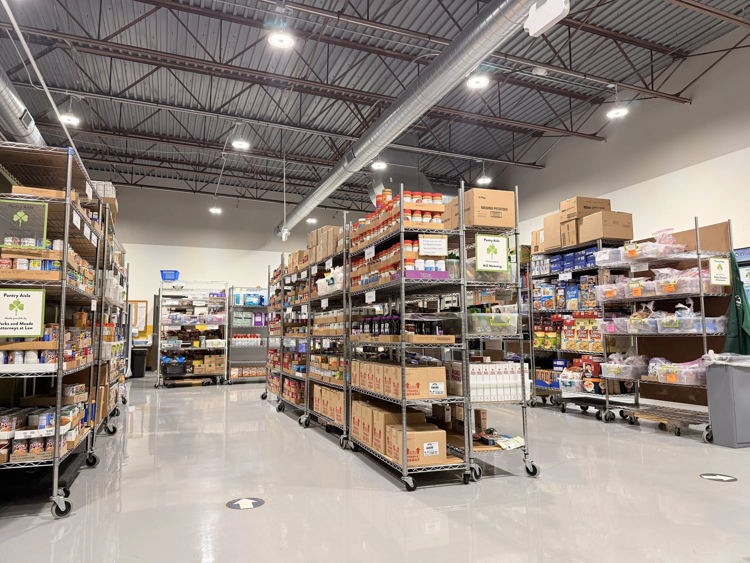 Commercial design-build firm shown through warehouse construction