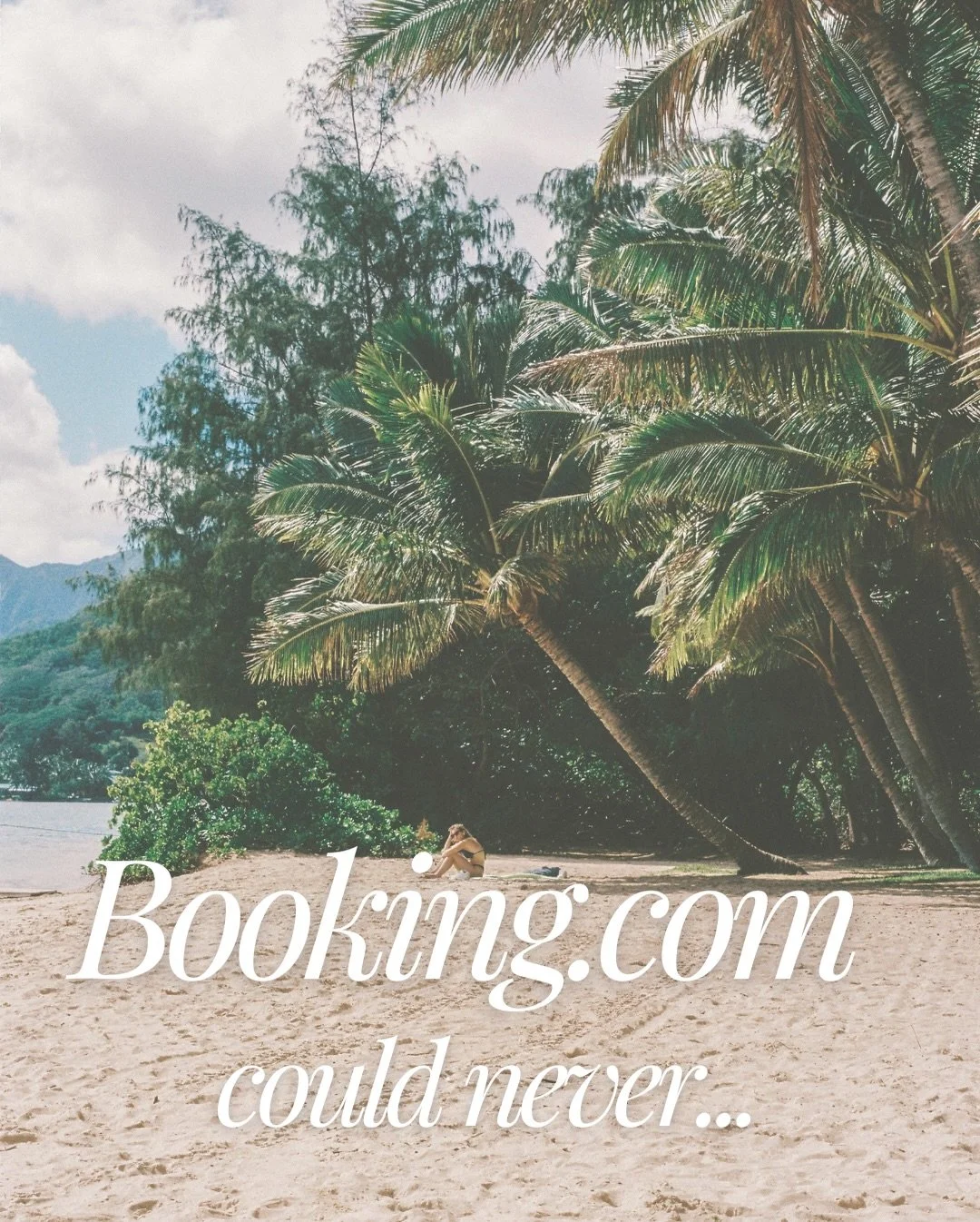 This is curated travel. Not click-and-confirm travel.
 
Large travel marketplaces are great&hellip;if you&rsquo;re after a generic hotel, touristy vibes, and customer service lines that keep you on hold for hours. 

If you&rsquo;re craving more from 